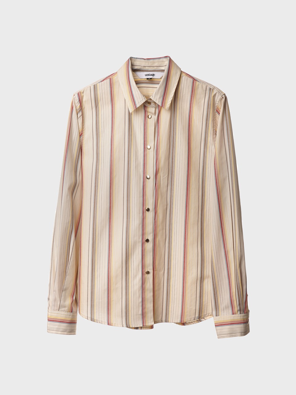 Retro Striped Cotton Shirt