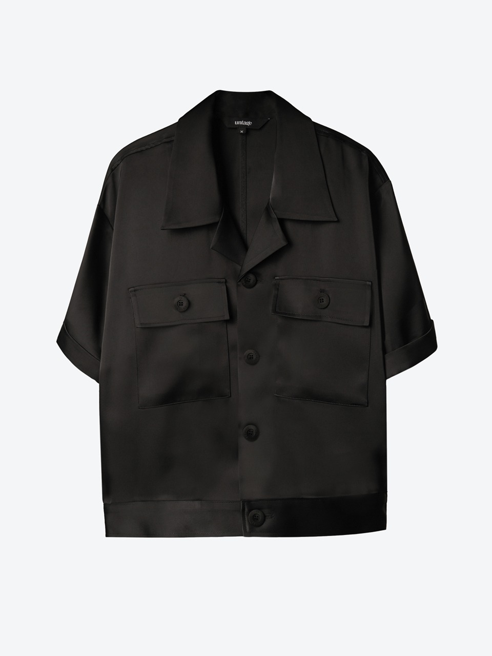 Flap-Pocket Overshirt (black)