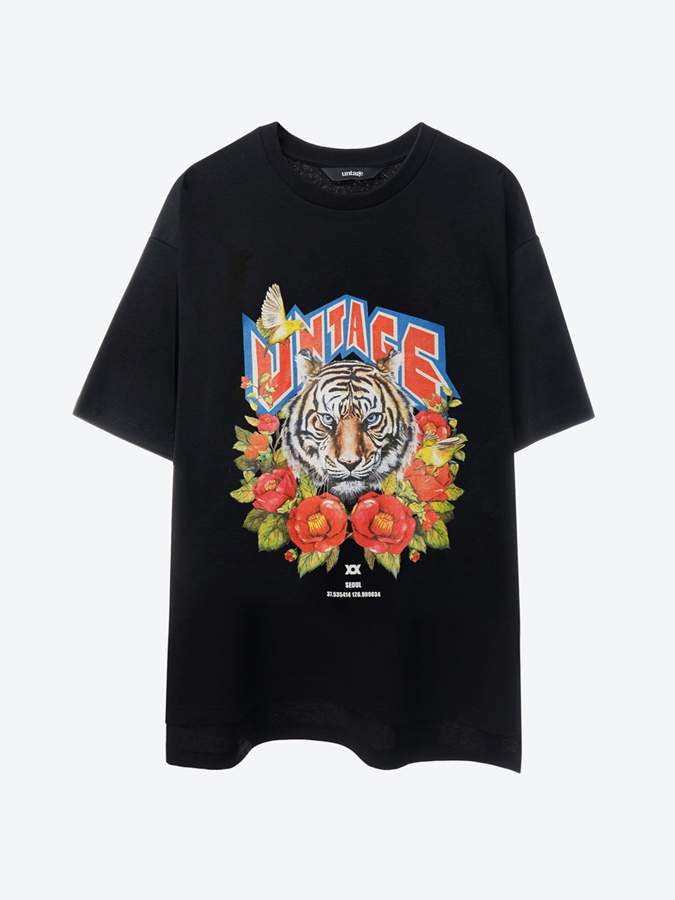 Tiger-Printed Oversized T-Shirt